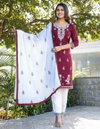 Bs 151 Rayon Cotton Top With Bottom Dupatta Collection